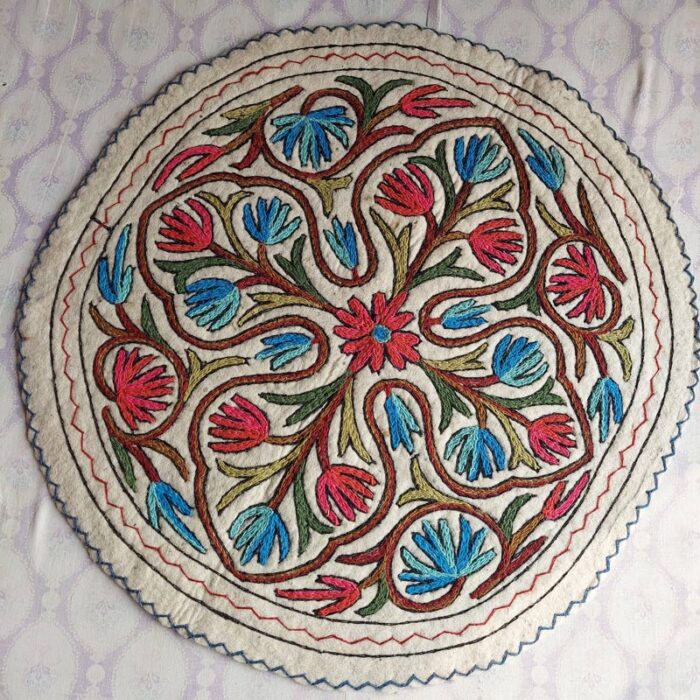 3x3ft Wazul Pun Wool Namda Rug