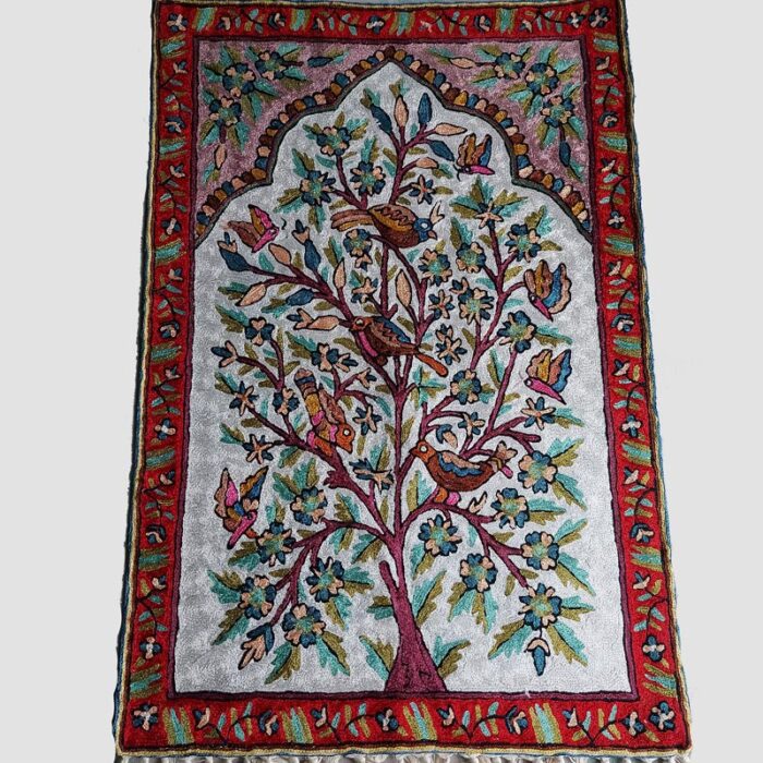 3x2 Tree of Life Birdy Chainstitch Wall Hanging