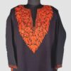 Black Cashmilon Aari Work Pheran