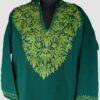 Green Cashmilon Aari Work Pheran