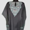 Grey Raffal Floral Aari Work Pheran