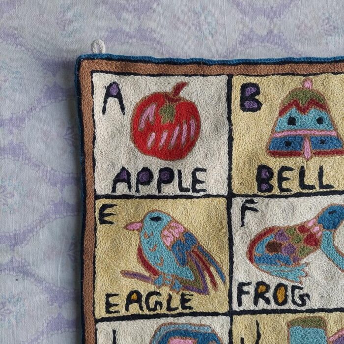 3x2 Hand Embroidered Alphabet Wall-Hanging - Image 2