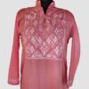 Pink Box Nal Summer Cool Aari Work Kurta with Collar