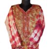 Red Silk Aari Work Kurta