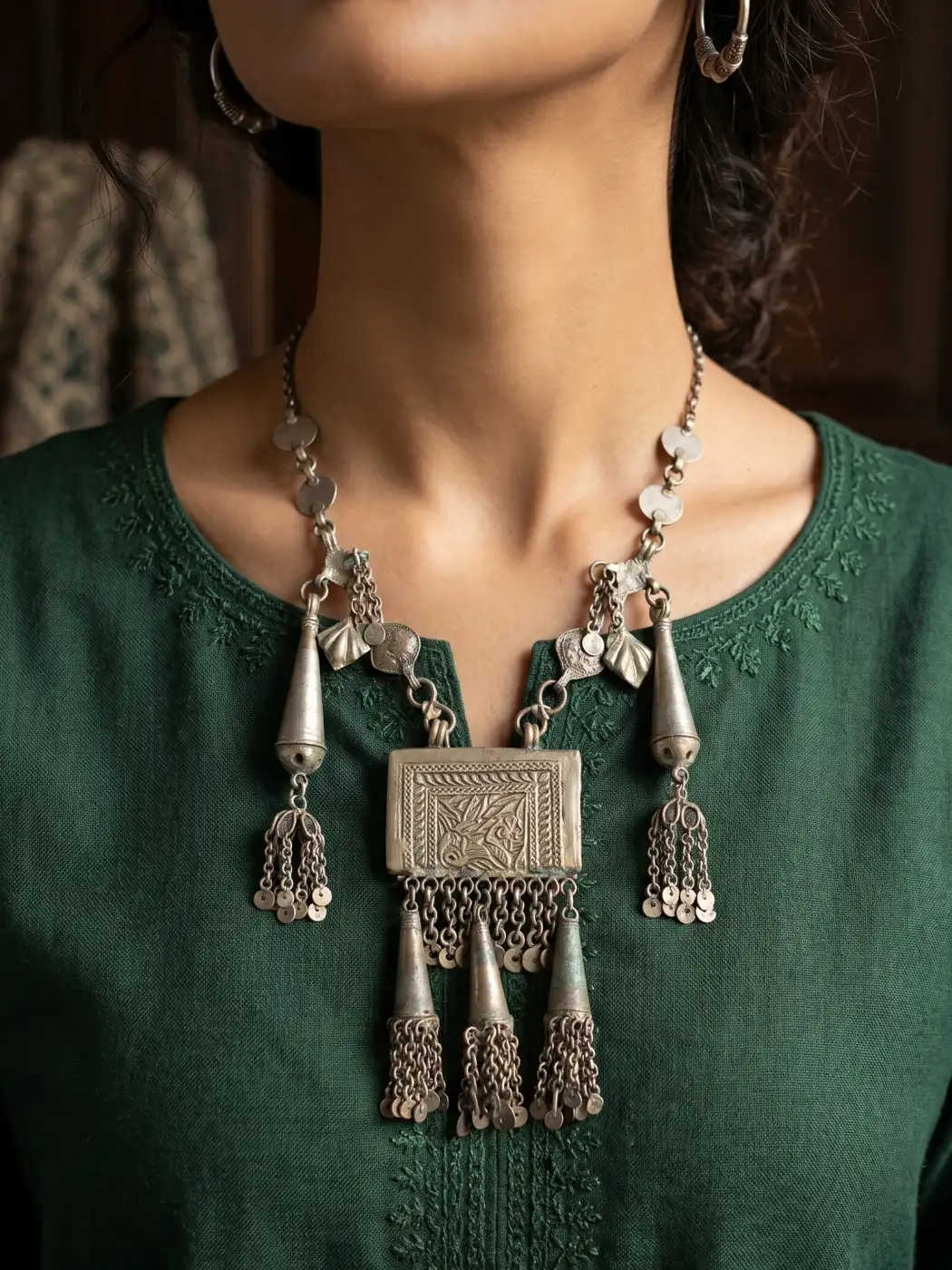 Antique Kashmiri Handmade Kashmiri Necklace