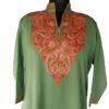 Green Kashmiri Summer Cool Kurta for Ladies