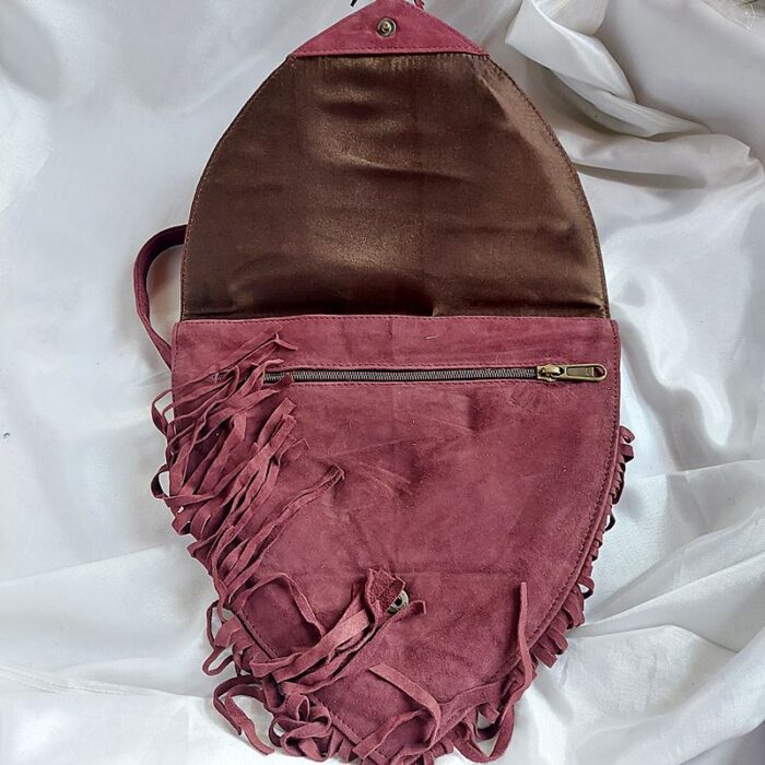Heart Shaped Bag With Aari Work - Image 3