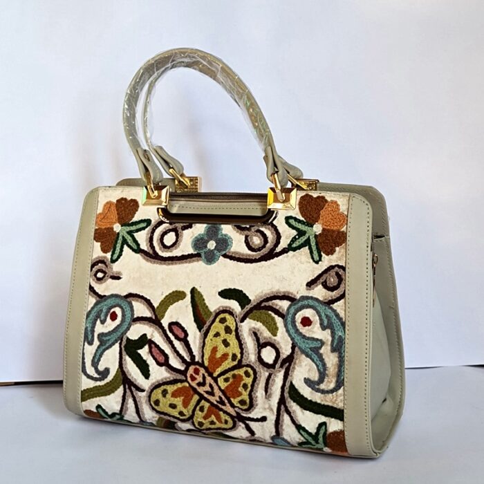 Exotic Hand Crewel Work Handheld Bag