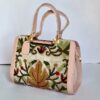 Baby Pink Chinari Hand Crewel Work Handheld Bag