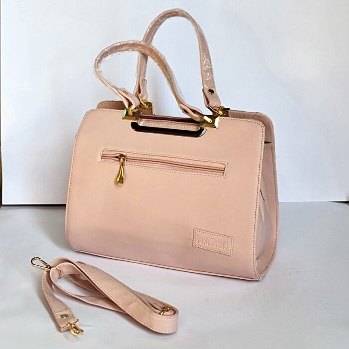Baby Pink Chinari Hand Crewel Work Handheld Bag - Image 2