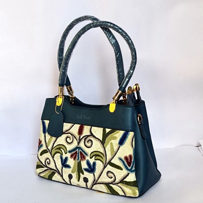 Lush Hand Crewel Work Handheld Bag