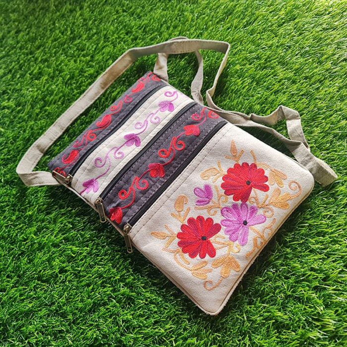 Wazul Posh Sling Bag with Aari Work