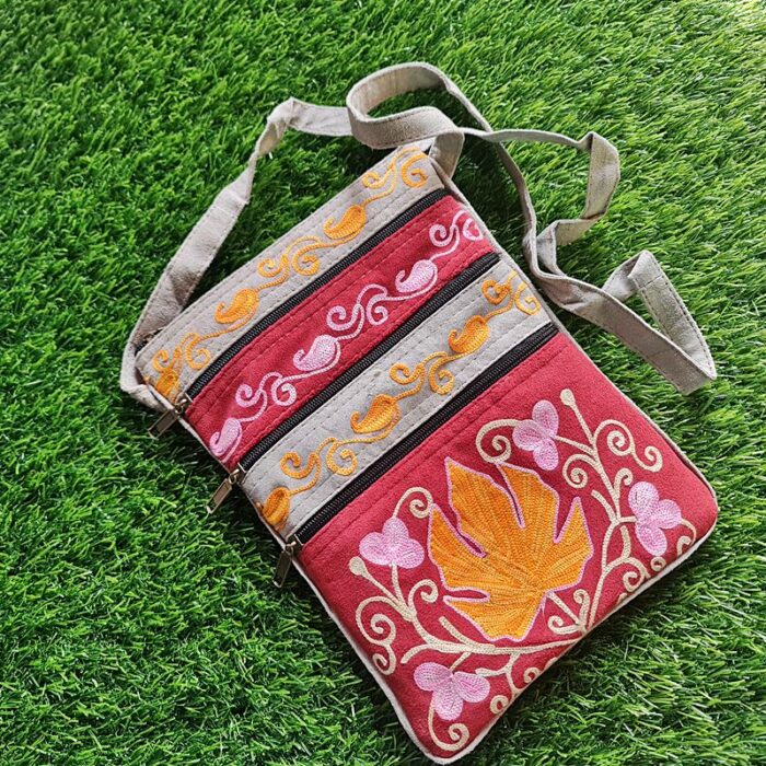 Chinari Sling Bag with Aari Work