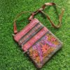 Golebi 5 Zip Leather Sling Bag with Aari Work
