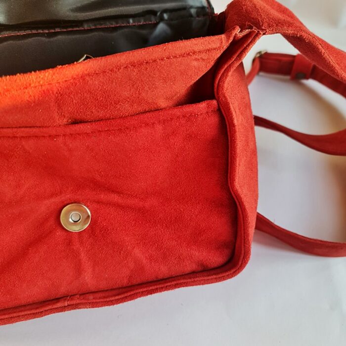 Maroon Aari Work Camera Bag - Image 5