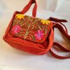 Maroon Aari Work Camera Bag