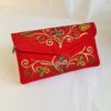 Red Tic Tac Aari Work Wallet