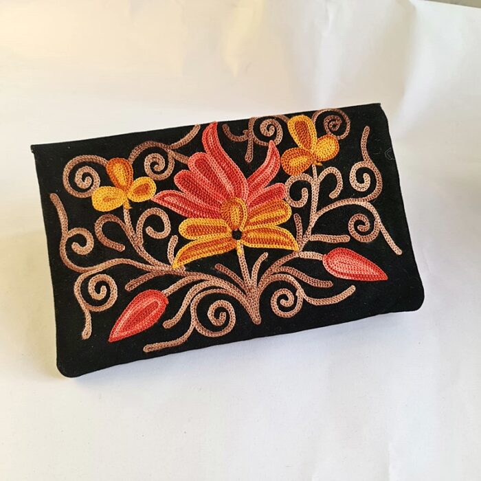 Black Tic Tac Aari Work Wallet - Image 2