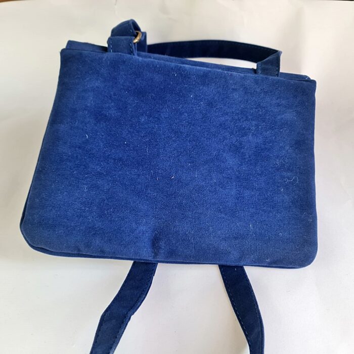 Blue Bag With Aari Embroidery - Image 3