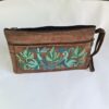 Brown Chinari Bag With Aari Embroidery