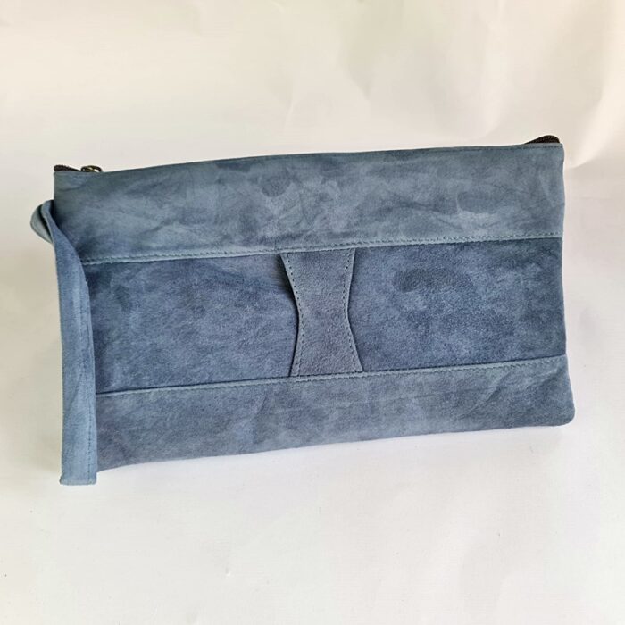 Air Force Blue Bag With Aari Embroidery - Image 2