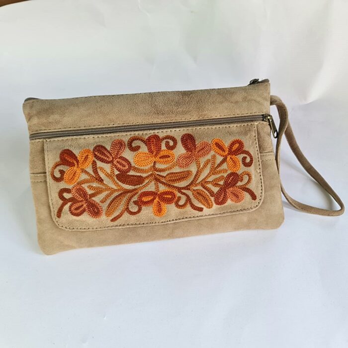 Sandrift Bag With Aari Embroidery