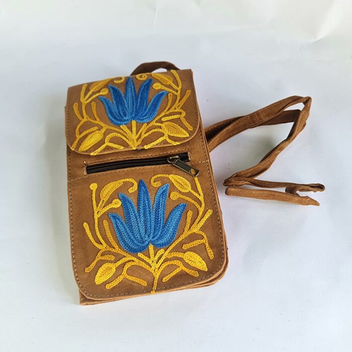 Brown Passport Bag
