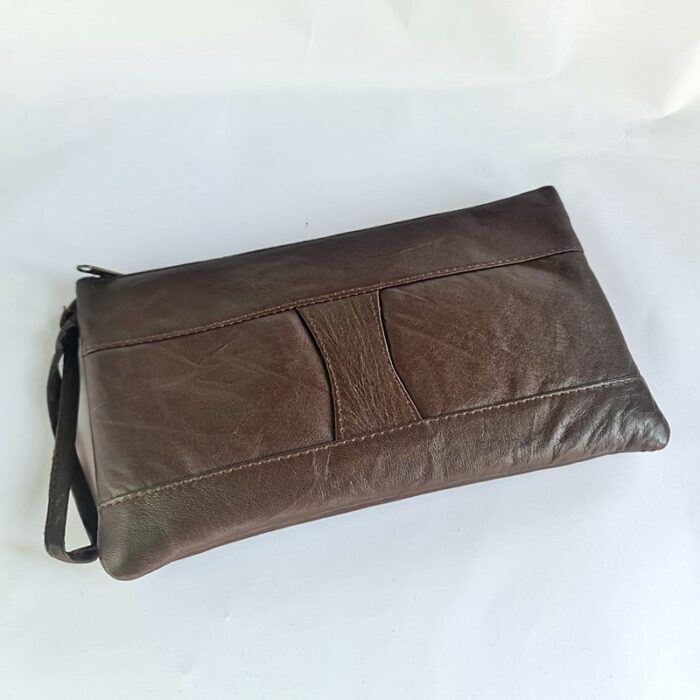 Dark Brown Leather Bag - Image 2