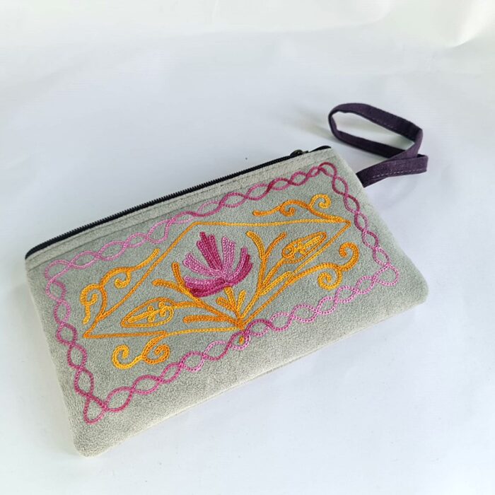 Grey Aari Pouch