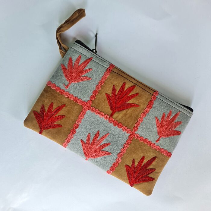 Grey Brown Pouch