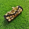 Black Velvet Clutch With Pearls and Aari Work