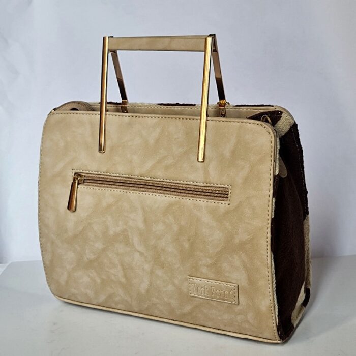Cream Color Handheld Cum Sling Bag - Image 2