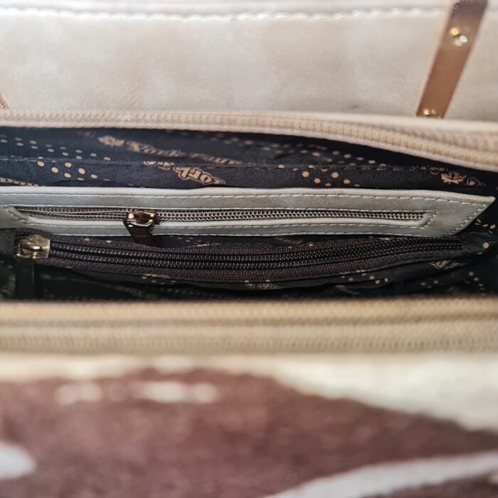 Cream Color Handheld Cum Sling Bag - Image 3