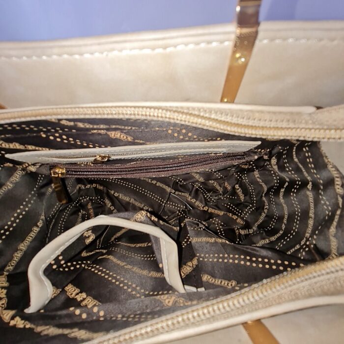 Cream Color Handheld Cum Sling Bag - Image 5