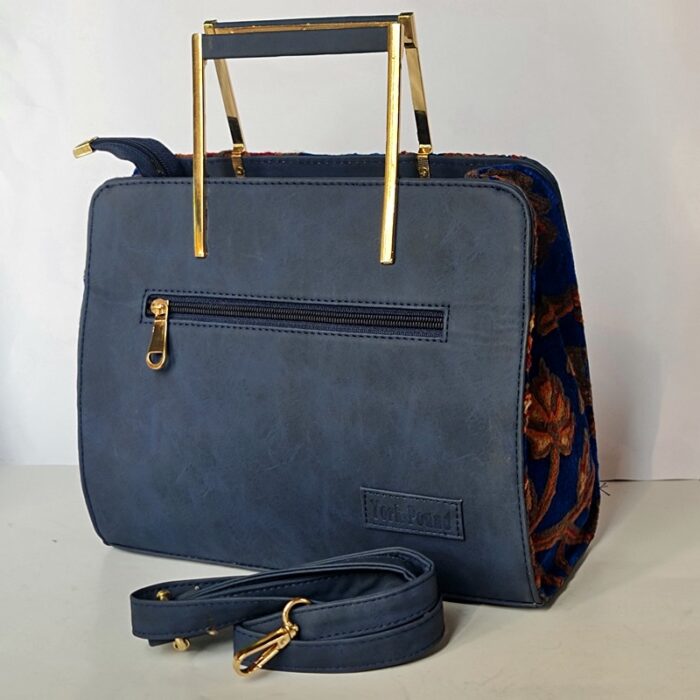 Blue Color Handheld Cum Sling Bag - Image 2