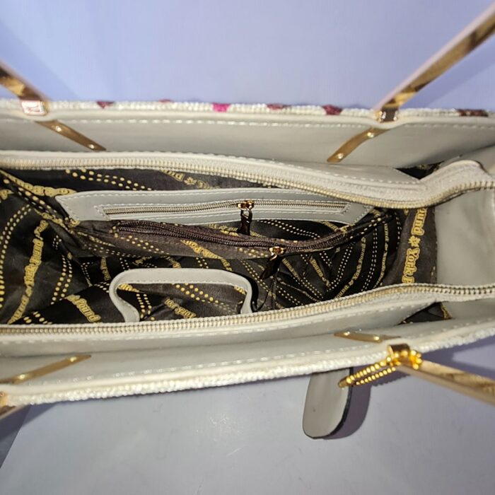 Cream Color Handheld Cum Sling Bag - Image 3