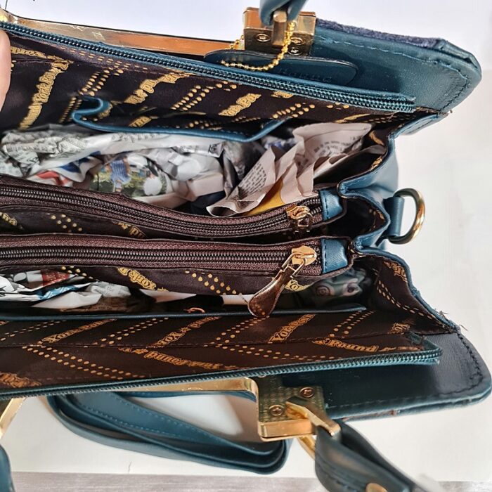 Posh Hand Crewel Work Handheld Bag - Image 3