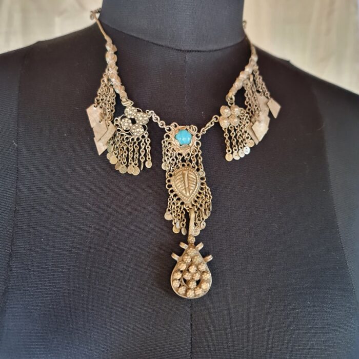Dil Soz Antique Kashmiri Handmade Kashmiri Necklace - Image 2