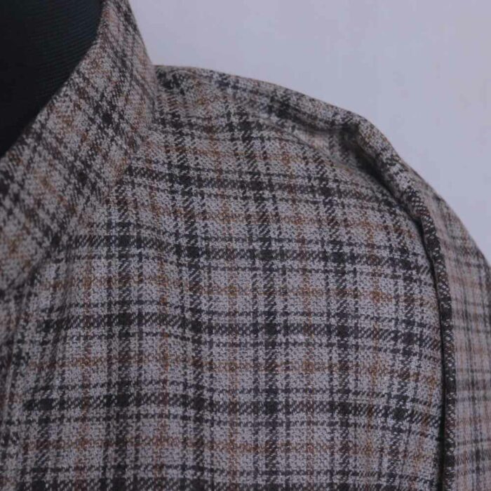 Light Brown Check Design Tweed Pheran - Image 3