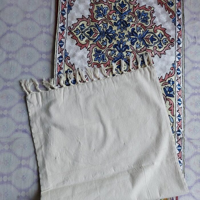 Elegant 6x2 Chainstitch Silk Handmade Runner - Image 4