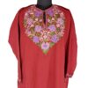 Maroon Cashmilon Pheran With Aari Work