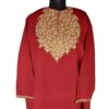 Maroon Hand Work Pure Raffal Wool Phiran