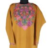 Mustard Cashmilon Pheran with Aari Work