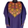 Navy Blue Cashmilon Pheran With Aari Work