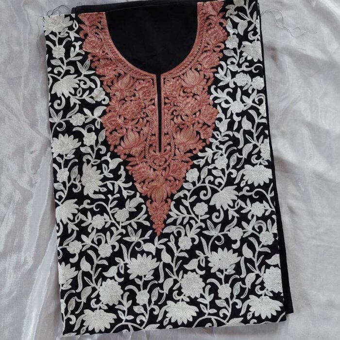 Black Summer Cool Aari Work 2Pc Suit