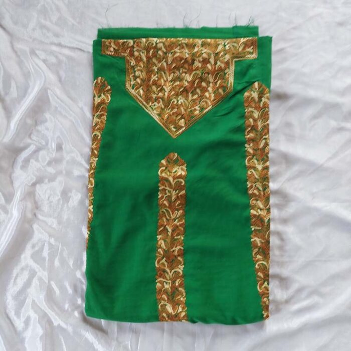 Green Summer Cool Aari Work 2Pc Suit