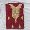 Maroon Summer Cool Aari Work 2Pc Suit