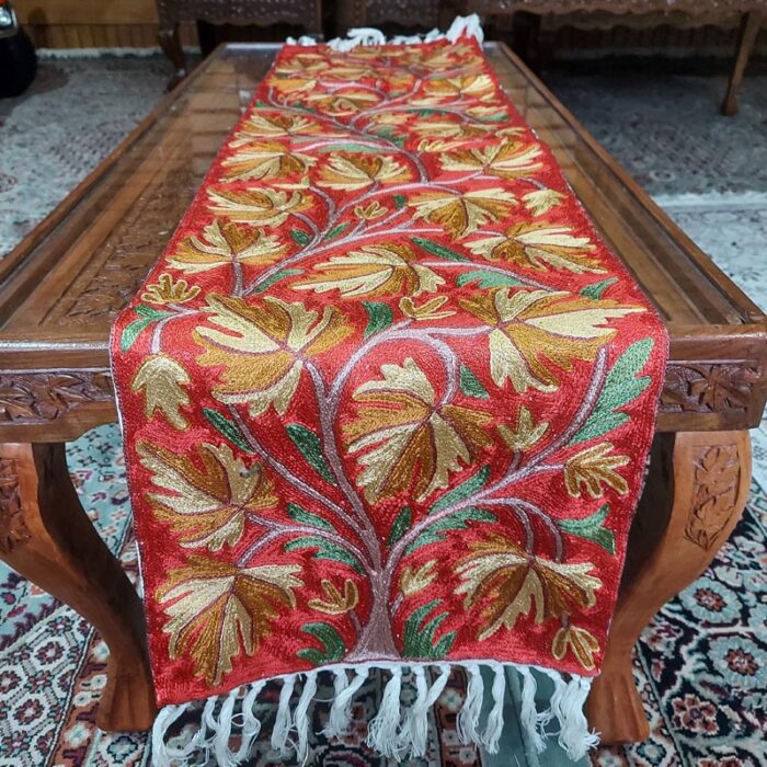 4×1 Wazul Chainstitch Silk Handmade Runner