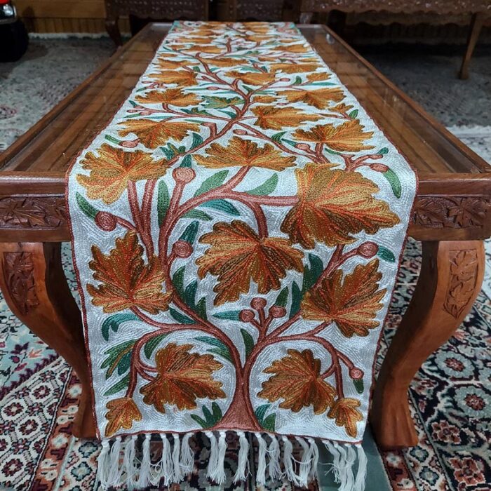 5×1 Chinari Chainstitch Silk Handmade Runner