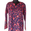 Dark Blue Aari Embroidered Georgette Kurta for Ladies